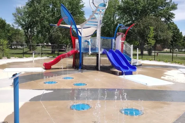 City splash pad